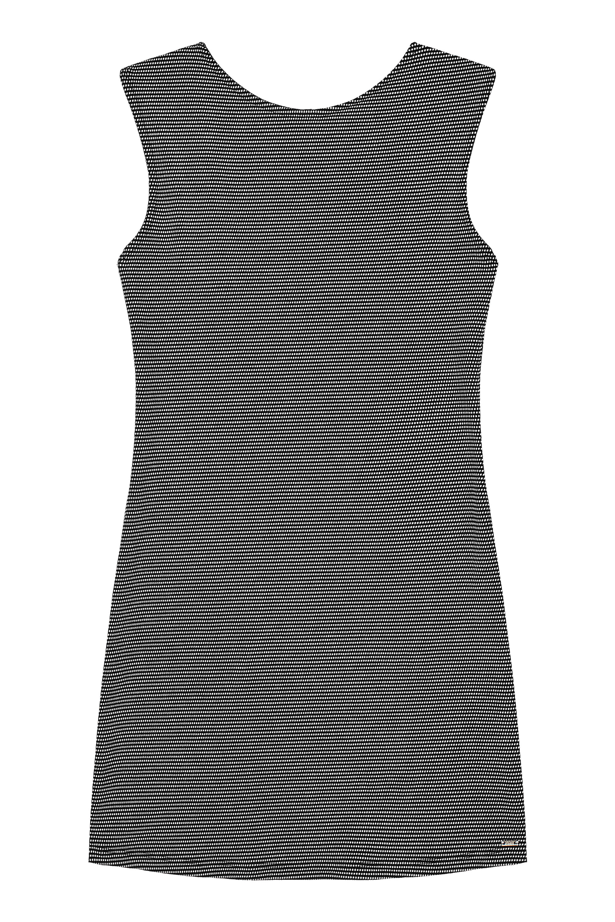 Vestido Juvenil em Malha Trabalhada (Preto) Gloss - Imagem 10